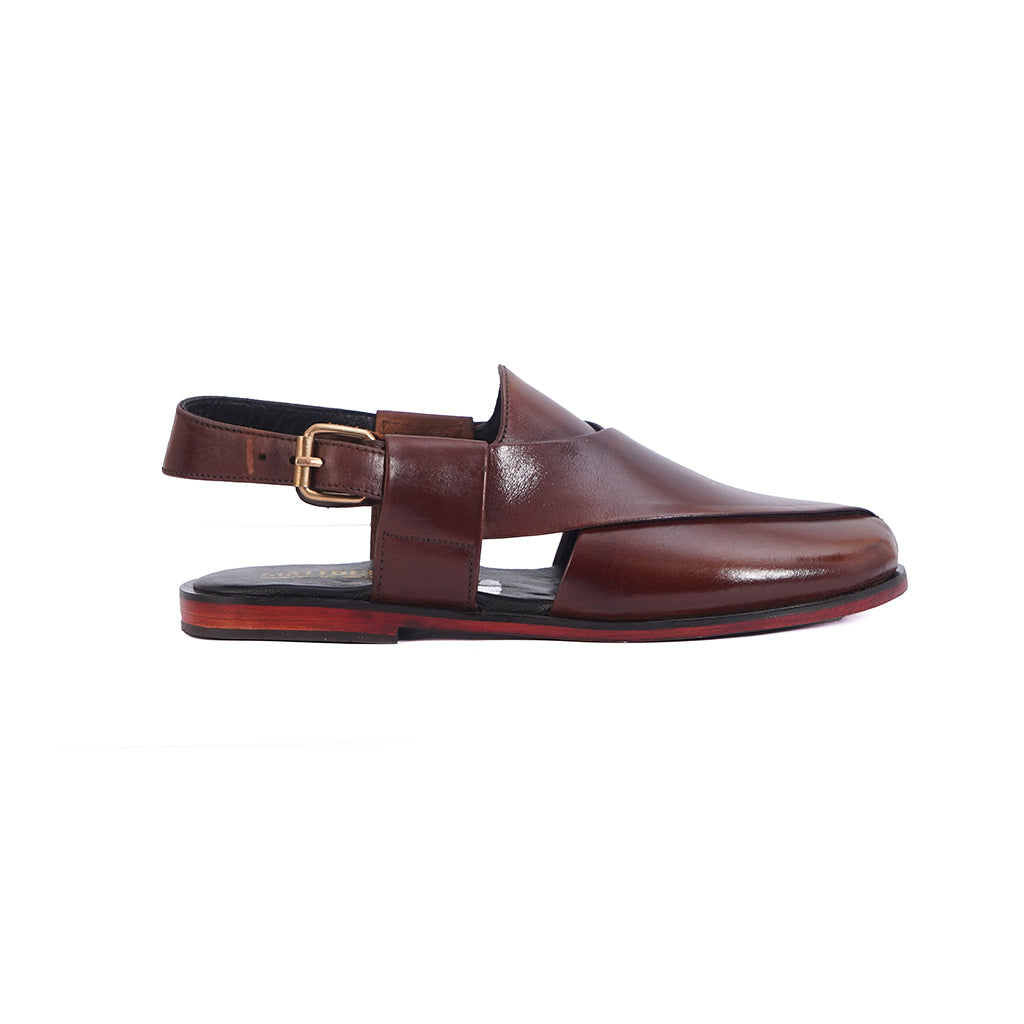 Brown Leather Chappal