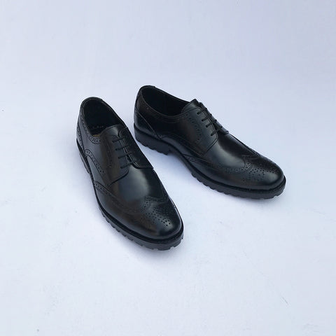 Black Leather Vibram Sole