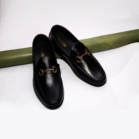 Black Leather Moccasin